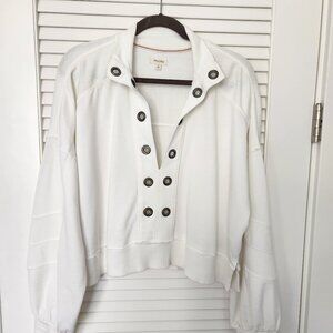 Anthropologie Pilcro The Kamrie Pieced Popover Top Studded Pullover - Small